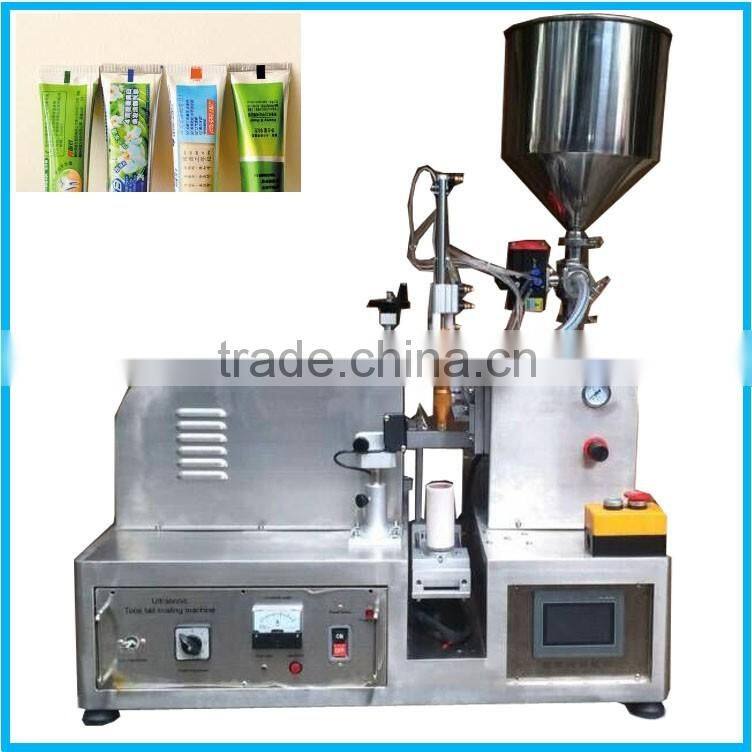 Auto plastic Tube Filling Plastic Tube Edge Welder And Ultrasonic Tube Sealing Machine
