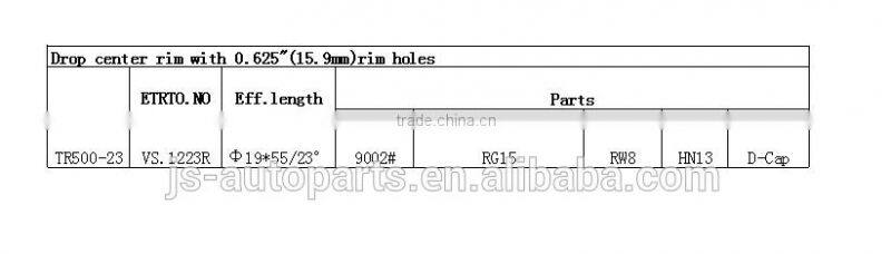 TYRE VALVE TR500-23 FOR TRUCK AND BUS