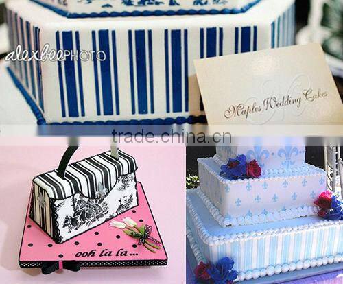 Large Stripe cake side stencil,sugar art stencil,cake decorating tools