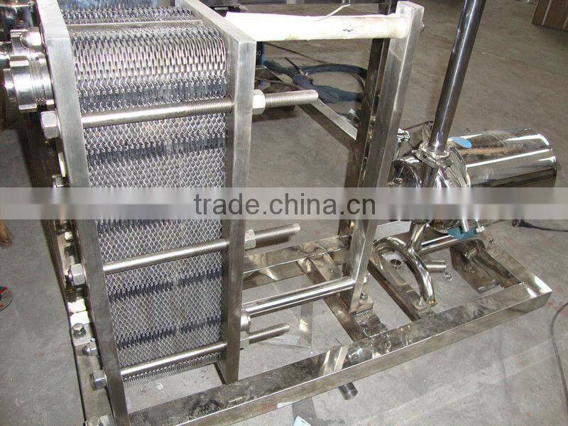 Plate sterilizer pasteurizer series with CE