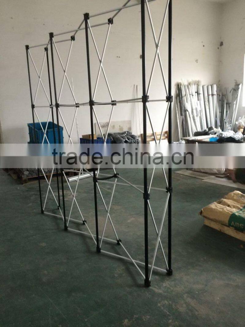 Spring pop up aluminum frame display