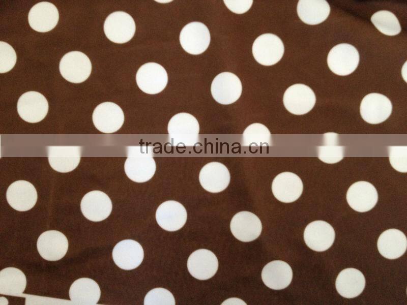 Fashion Printed Polyester and Spandex Fabric