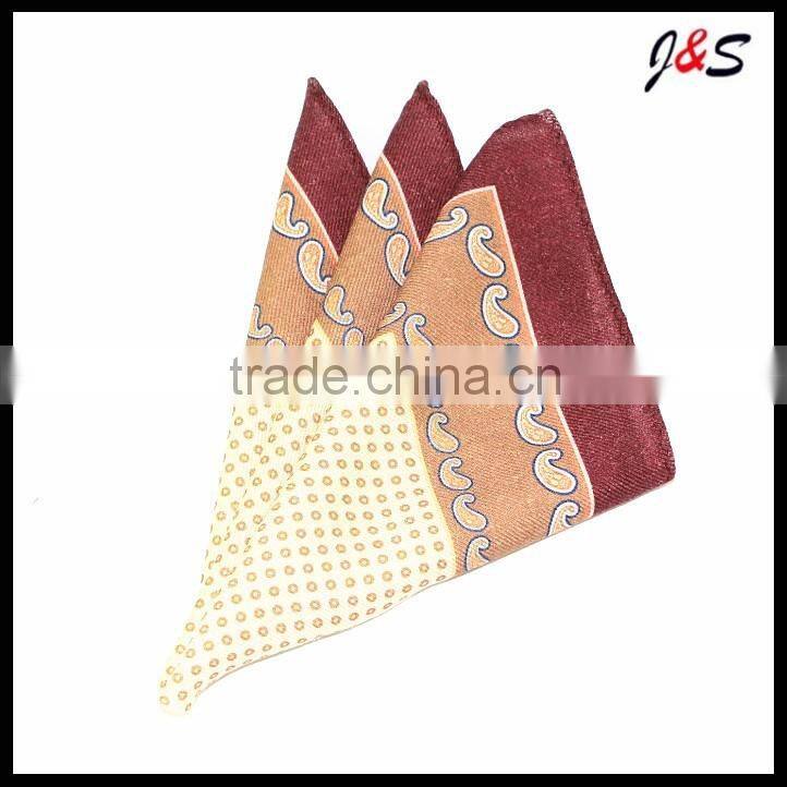 New fashion collection pocket square wool, woll pocket square for men