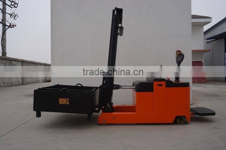 China made 1.5t 3500mm electric pallet stacker fork lifter