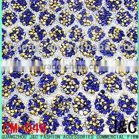 Hemitate Zabra Print with Fur Fabric Hot Fix Upper