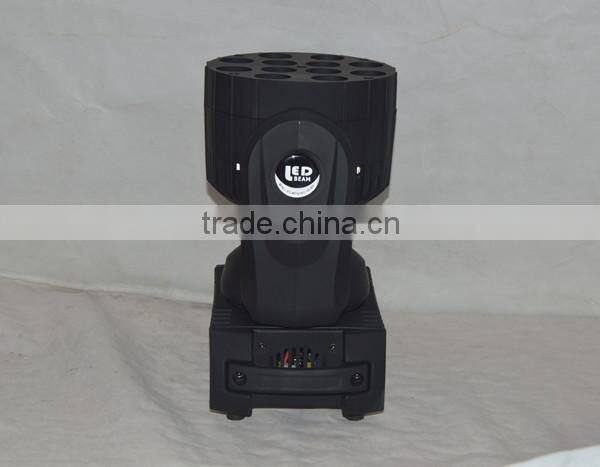 LED wash light moving head 12PCS 10w rgbw stage light with rainbow effect