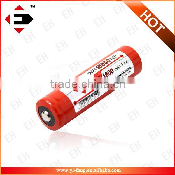 EFAN vapor batteries IMR18650 LiMn 18650 30A 1600MAH big mods power battery with button top battery price