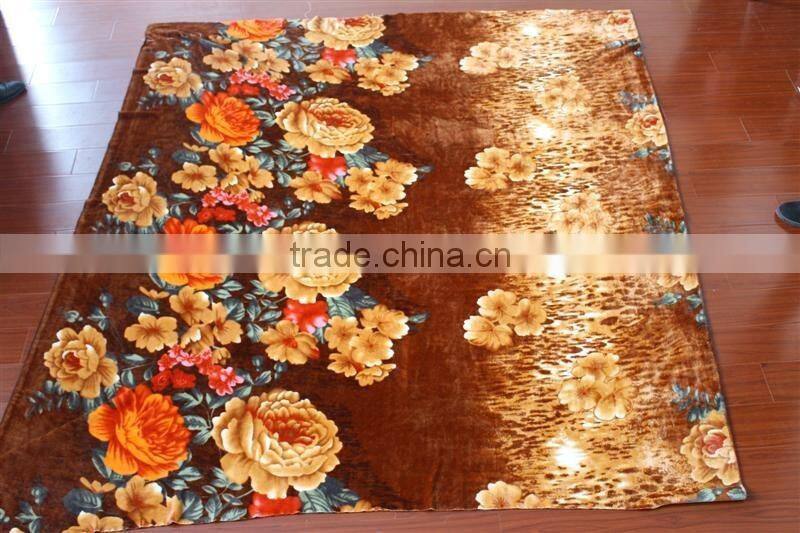 Soft warm polyester polar fleece blanket