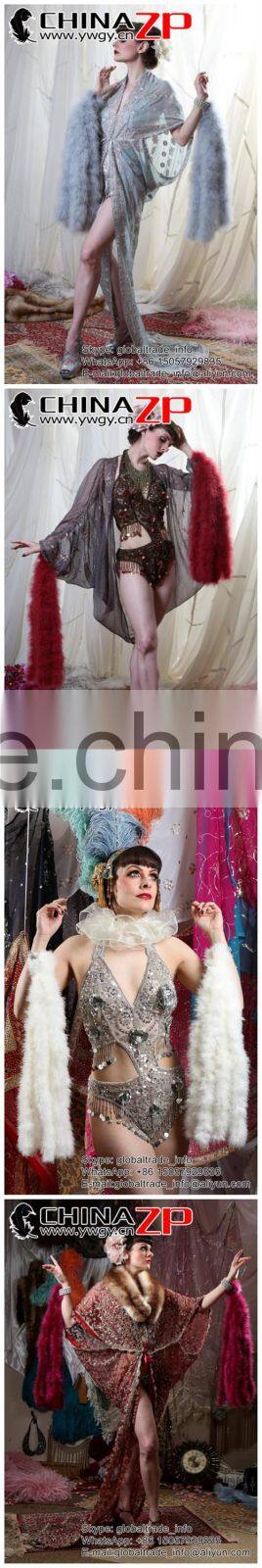 NO.1 Supplier ZPDECOR Wholesale 30g Weight Fluffy Colored Navy Blue Turkey Marabou Feathers Plumage Boas