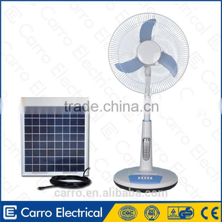 Carro Electrical 16inch 12v 15w solar powered table fan