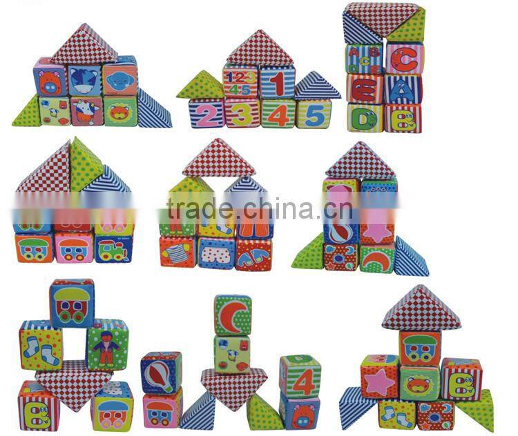 Funny Soft block toy set for baby play