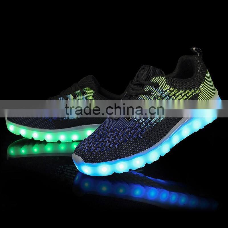2016 New Arrival Popular Men Shoes Luminous LED Light Up Shoes