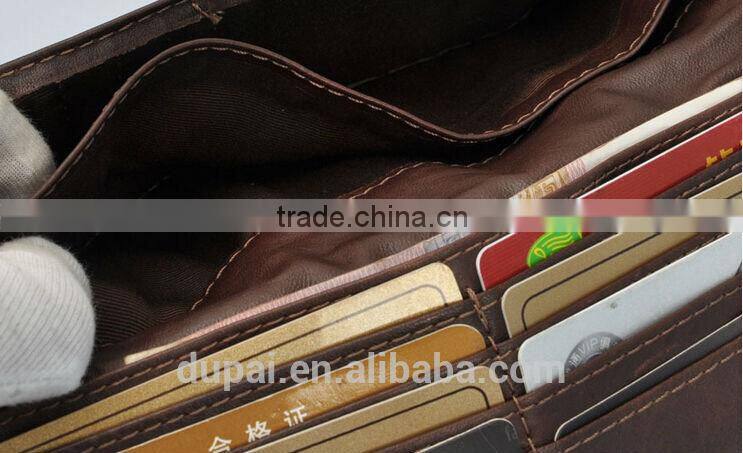 vintage men's business wallets customized genuine leather wallet