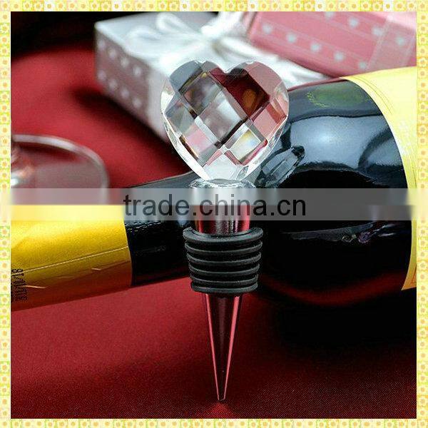 Luxurious Crystal Stainless Steel Wine Bottle Stopper For Table Centerpieces