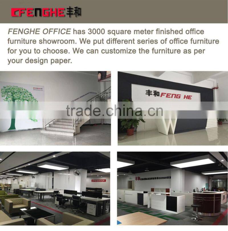 High end high gloss painting modern white office reception desk 2016