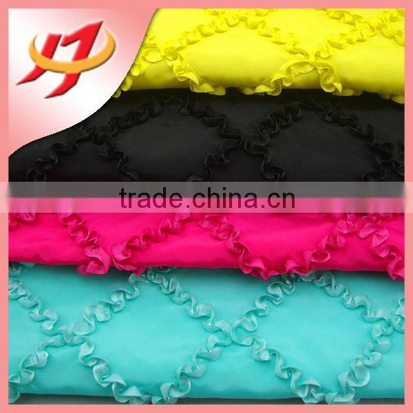 Wedding decorative satin rosette table cover round table overlay