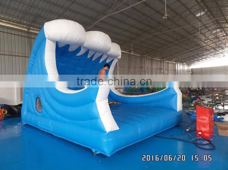 top quality inflatable mechanical surfboard game for adults and children