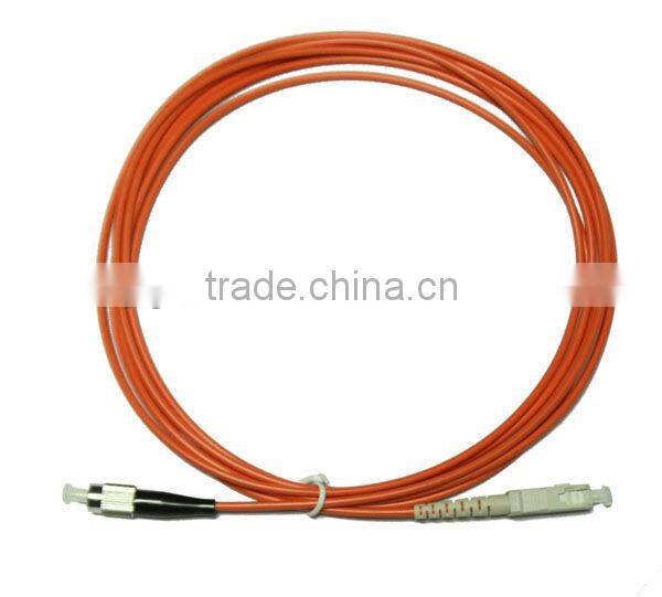 SC/FC/LC/ST APC/UPC 2.0/3.0mm PVC/LZSH single mode doublex fiber optic patch cord for network solution and project