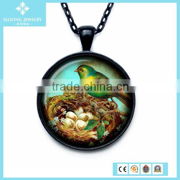 2015 Wholesale Round Classic Birds Nest Couple Pendant