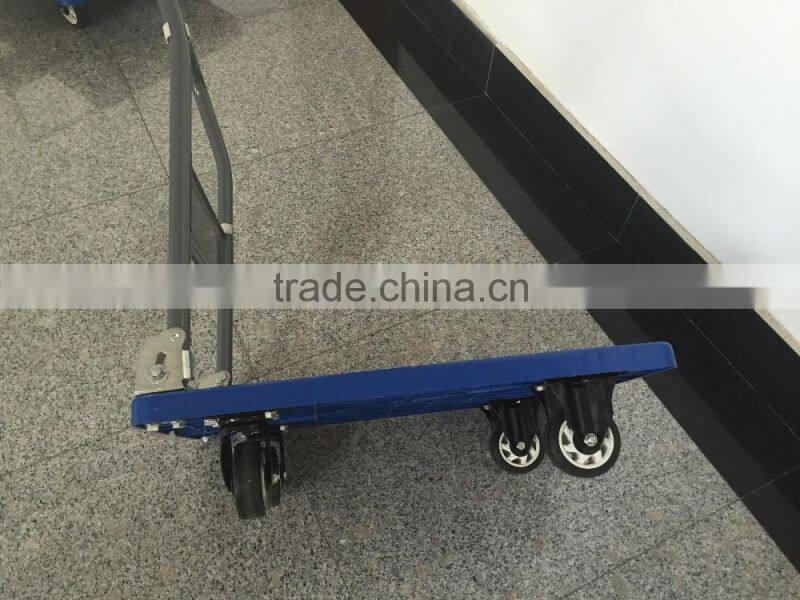 Qingdao load capacity 100kg Heavy Duty foldable platform hand truck