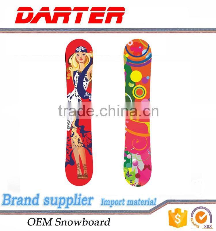 High quality Tri-axial fiberglass snowboard freestyle skis made in china