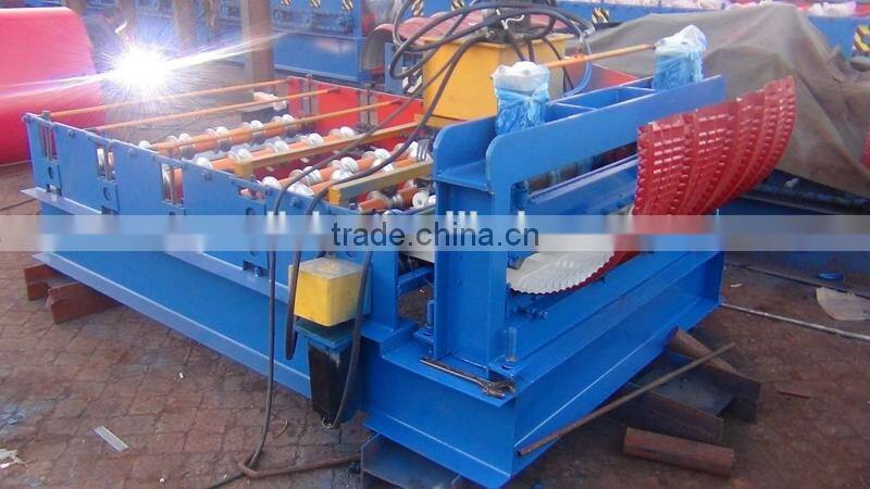roof sheet crimping curved machine