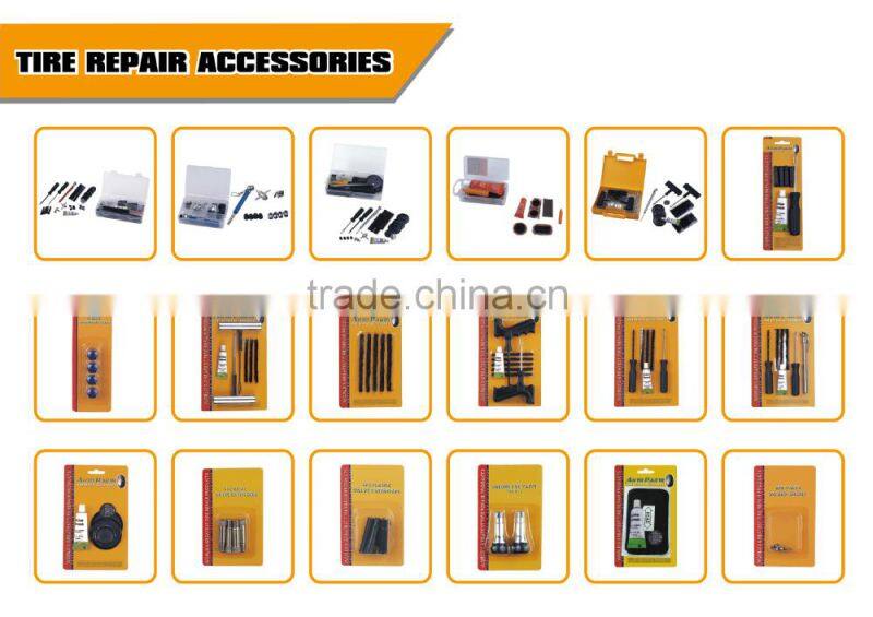 tire repair kit tire repair tool tubeness tire repair kit Plugger reamer kit T-handle(metal) plugger T-handle(metal) reamer
