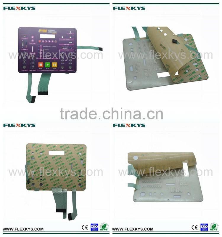 Poly Dome LED Integrated Membrane Switch with Multi Circuits and Leads