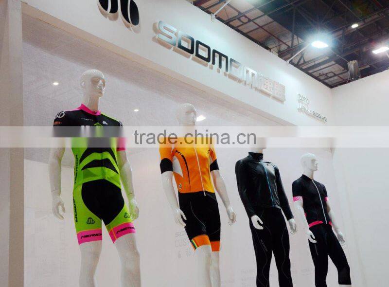 2016 New Men's super fit OEM ODM Long Sleeve pro TT suit Skinsuit Cycling Kit for club team and professional team