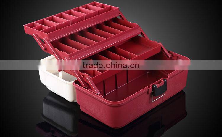 China Supply multifunction plastic lure waterproof fishing tackle box