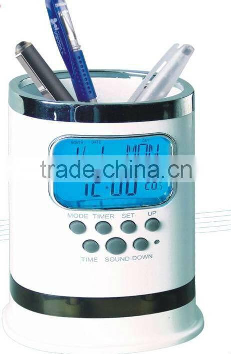 Novelty promotional item gift Android robots DIY music led star light projecting alarm clock,digital clocks