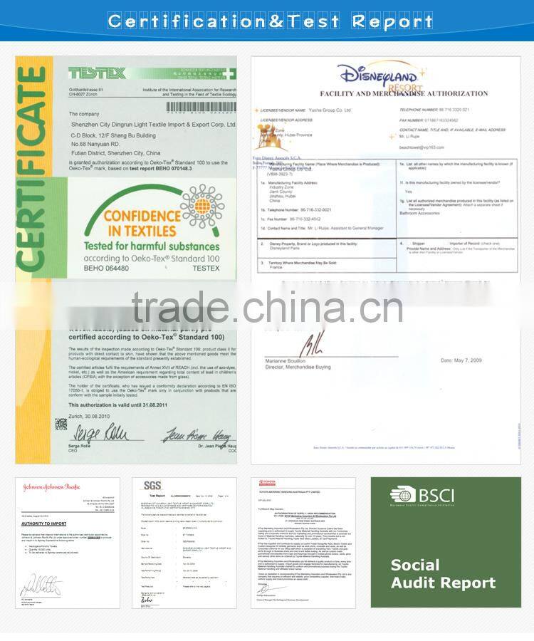 custom tea towel printing with factory price