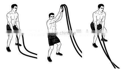 2 inch battle ropes , polyester work out ropes , training ropes for sale