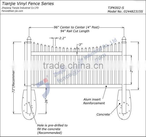 Strong UV Resistance Fence PVC