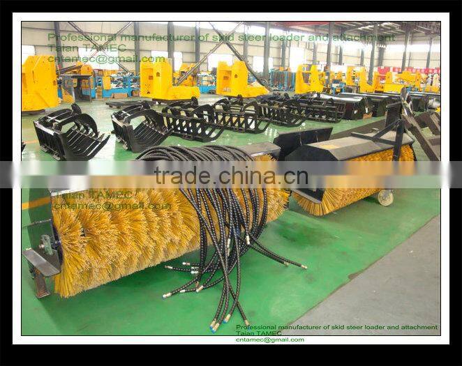 skid steer loader attachment grapple bucket