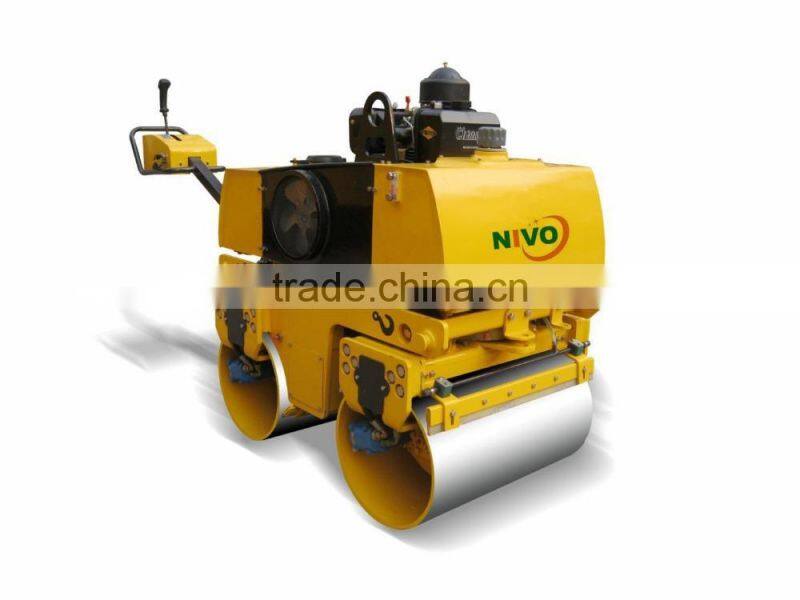 880kg Walk-behind vibratory rollers are small-size vibratory Road Roller Mini Vibratory Roller Light Compaction Equipment