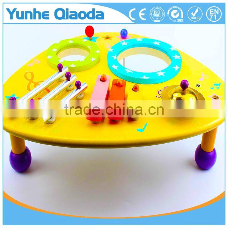 wooden musical toys percussion instruments two drum table xylophone drum symbol Noisy /educational wooden toy/