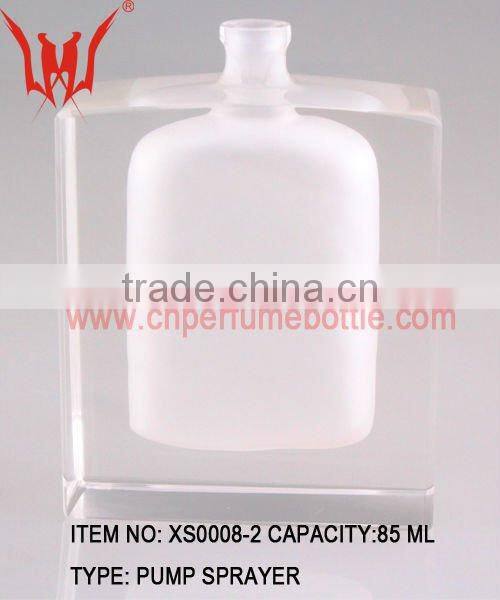 Luxury Charm Transparent Square Crystal Perfume Bottle