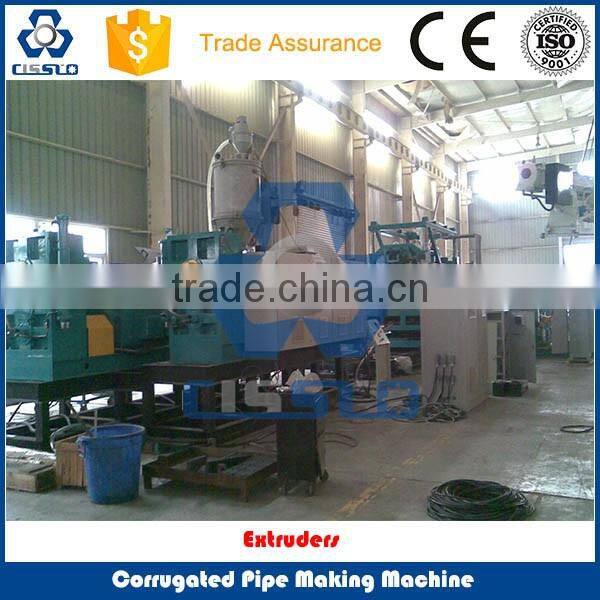 CE STANDARD HIGH PERFORMANCE PVC DOUBLE WALL CORRUGATED PIPE MAKING MACHINERY