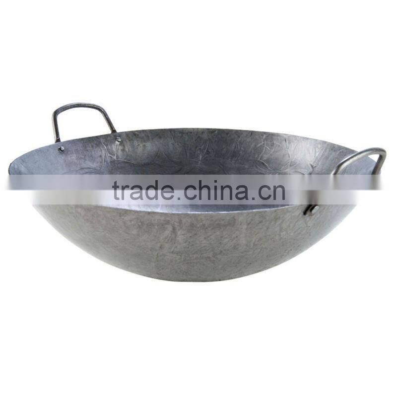 different sizes carbon steel wok