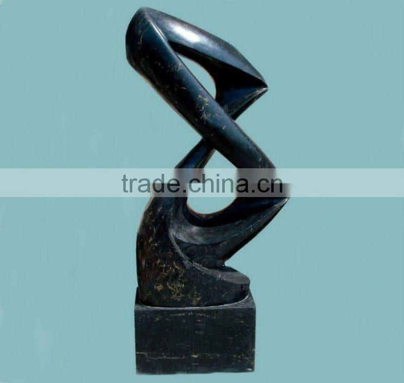 White Marble Abstract Pirouette Sculpture