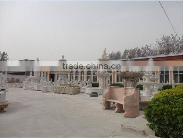 Russian style granite wall fountain with figure statue