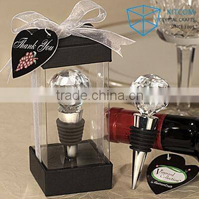 crystal shining ball wine stopper gift collections