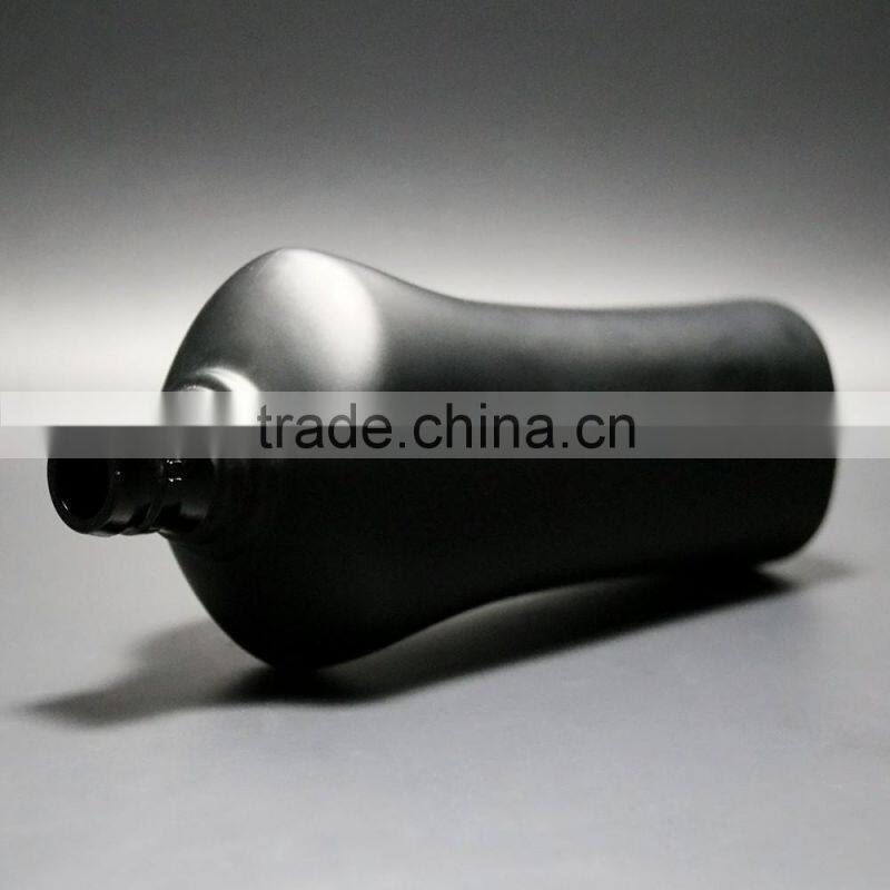 black Raw material matte glass black wine bottle