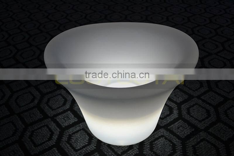 led light glowing win bucket/led ice bucket /led illuminated ice wine bucket