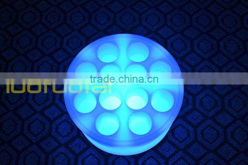 Eco-friendly polyethylene LED wine cup tray ,LED serving tray LED wine glass tray LTT-WB08A