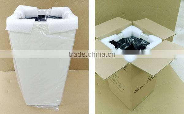 ABS plastic bright color flower pot with separate inner design