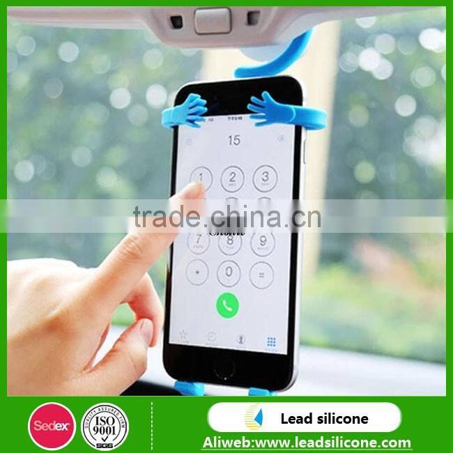 Interesting Product Flexible silicone man shape cell phone holder,silicone mobile phone hook