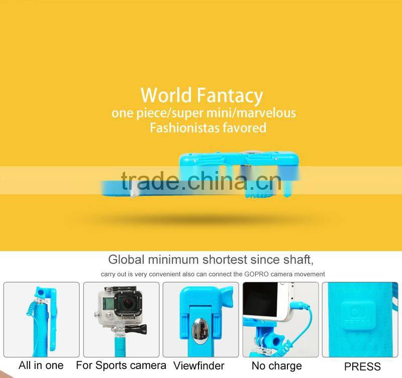 Wholesale foldable mini wired monopod