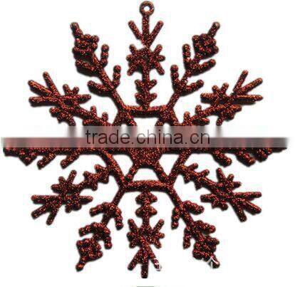 15051801 Hot Sale plastic christmas plastic glitter snowflake